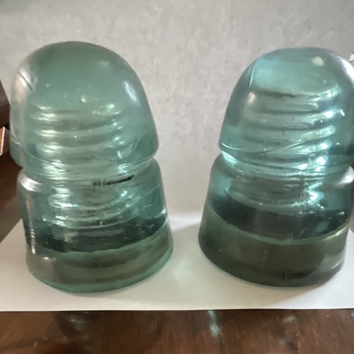 Lot aqua blue glass - of,