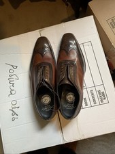 Joseph Cheaney Oxford Shoes In 10 Brand New, Brown&Chocolate Brown Leather Laced