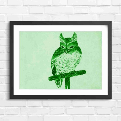 Whimsical owl art - whimsical,