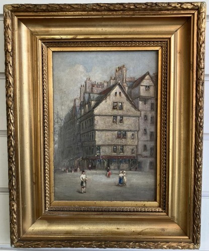 Antique oil painting head - antique, of