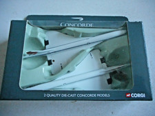 Corgi CSCA05002 British Airways Concordes G-BOAA & G-BOAC Different Tails + Box