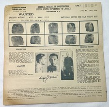 FBI Wanted Notice - Gregory