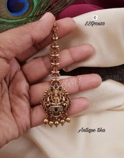 Gold Kundan Maang Tikka |