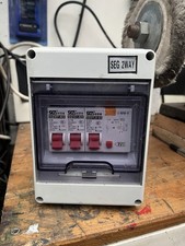 2 Way Consumer Unit Fuse Box w/ RCD for Garage Shed Van Caravan Breaker Camper