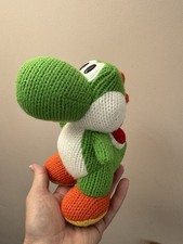 NINTENDO Amiibo Yoshi's Woolly World MEGA Green Yarn Figure SOFT PLUSH