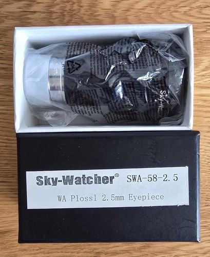 Sky watcher 5mm - watcher, 2.5mm