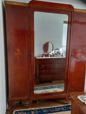 Louis XV style French Inlaid Antique FRUITWOOD and Kingwood Armoire/ Wardrobe 