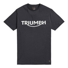 TRIUMPH SHIRT GENUINE TRIUMPH BAMBURGH T-SHIRT JET BLACK TRIUMPH T SHIRT X-LARGE