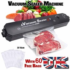 Vacuum Food Sealer Machine For Meat Vac Sealer Dry Wet Pack With 60 Storage Bag