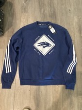 University of Nevada Reno Adidas Crewneck Sweatshirt Wolf Pack Medium M Navy
