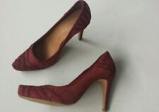 Women's Bottero leather Shoes Wine Color Size UK 4 worn once
