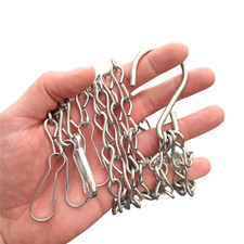 Hanging Basket Chains HEAVY DUTY 4 Strand Clip Hook Hangers