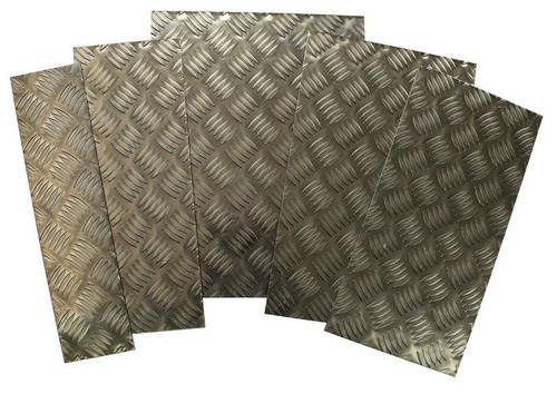 Aluminium chequer plate tread - aluminium,