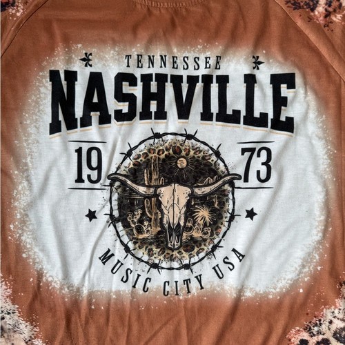 Nashville graphic tee brown - graphic,