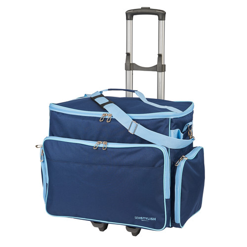 Sewing machine trolley navy - sewing,