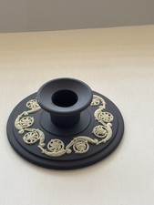 Vintage Blue Wedgwood Candle Holder 65 Jasperware English Wedgewood