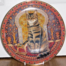 Lesley Anne Ivory Danbury Mint Plate Cats Around The World Blossom In India