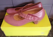 Womens Hotter Comfort Concept Amethyst  Leather Pink Burgundy Shoes UK Size 5.5