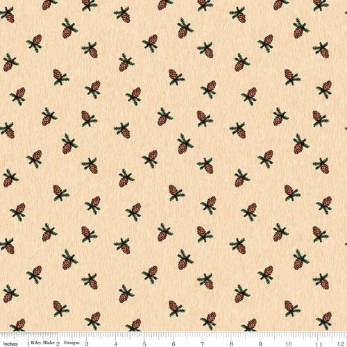 Christmas fabric pinewood - christmas,