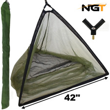 NGT 42" Inch Landing Net with Metal Spreader V Block Carp Fishing + Stink Bag!