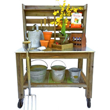 Outdoor potting table work - outdoor,