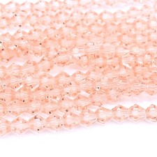 FACETED BICONE CRYSTAL GLASS