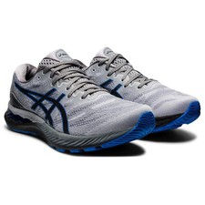 Asics Gel Running Shoes Gel Nimbus 23 Piedmont Grey Mesh Trainer UK 15 EU 51.5