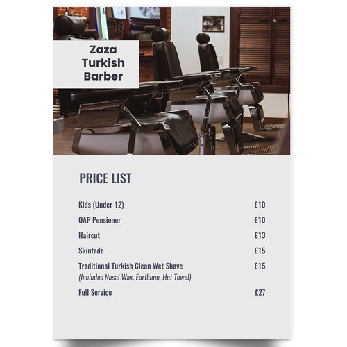 Barber shop salon advertising - barber,