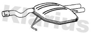 Klarius bm594x muffler exhaust - bm594x,