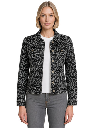 Women denim jean jacket - denim,