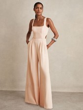 REISS Dion Wide-Leg Cut-Out