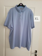Tu Mens Light Blue Polo Shirt – Size XL – Short Sleeve Collared Casual Top