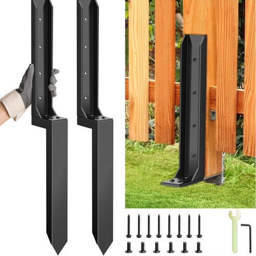 Heavy duty fence - post, anchor