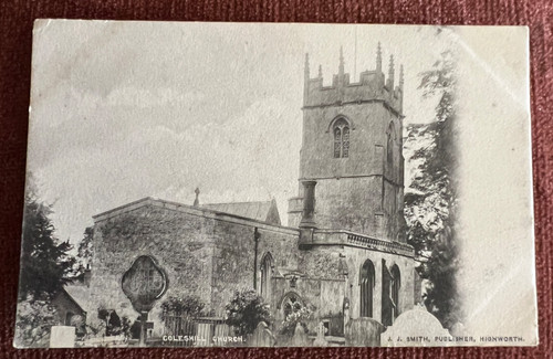 Antique postcard coleshill - antique,