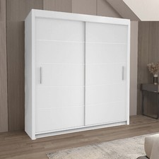 INTERIOR EMPORIUM'S ONYX 2 Sliding Door WARDROBE (PLAIN DOORS / WITHOUT MIRROR)
