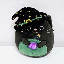 Squishmallows Cleo the Witch Cat halloween 7.5" Plush Excellent Condition