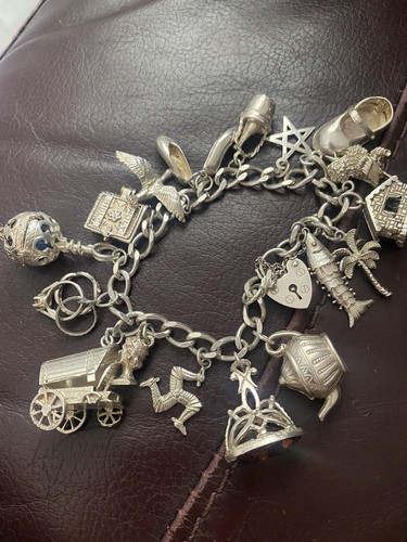 Vintage solid silver charm - vintage,