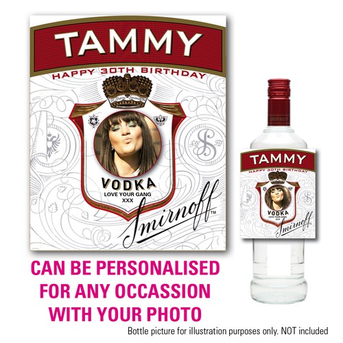 Personalised photo new vodka - personalised,