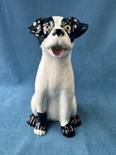 Bordallo Pinheiro Pitcher / JUG -  Dog - rare black white - Excellent Condition