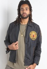 Vintage USWA Steelworkers of American Jacket - Black - Size Large L (D11)