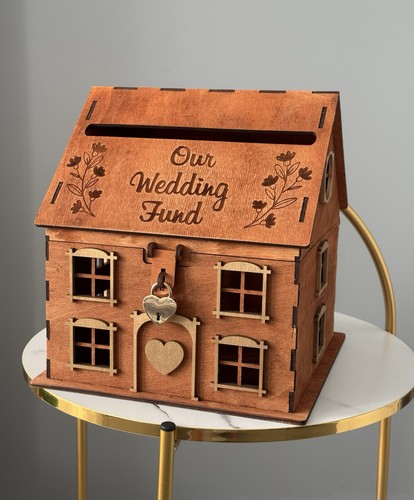 Rustic wedding card box with - rustic,
