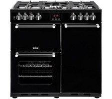 BELLINGKensington 90DFT 90 cm Dual Fuel Range Cooker Black 444444041 RRP £1499!