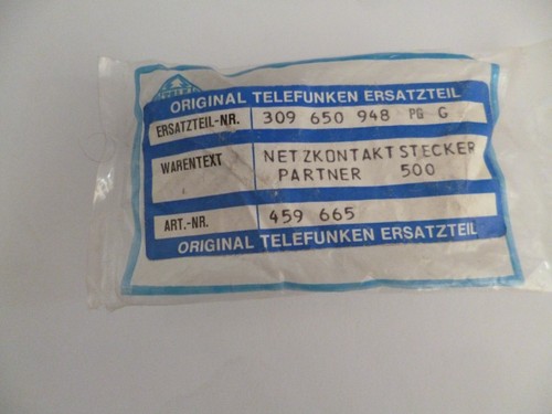 Power contact plug - , telefunken