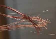 approx 2m coil very fine gauge pure copper wire recycled electrical 30 + strands