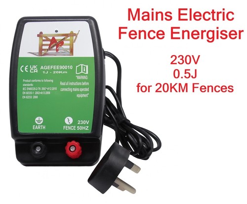 Mains electric fence energiser - fence,