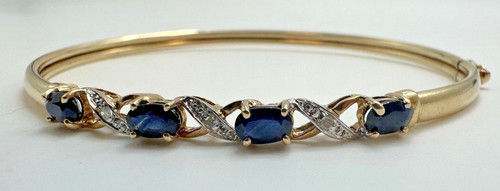 9ct yellow gold - gold, sapphire