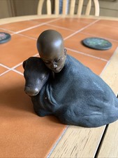 Soul Journeys 2001- Maasai "Yahya God's Gift", Bronze Effect Resin Sculpture