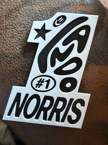 Lando norris mclaren - lando, plaque
