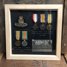WW1 Medal Trio Father & Son ASC & RA Military Grouping PROTZ