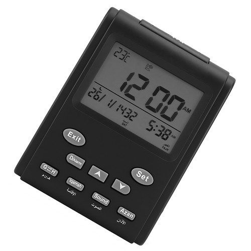 Azan alarm table clock islamic - clock,